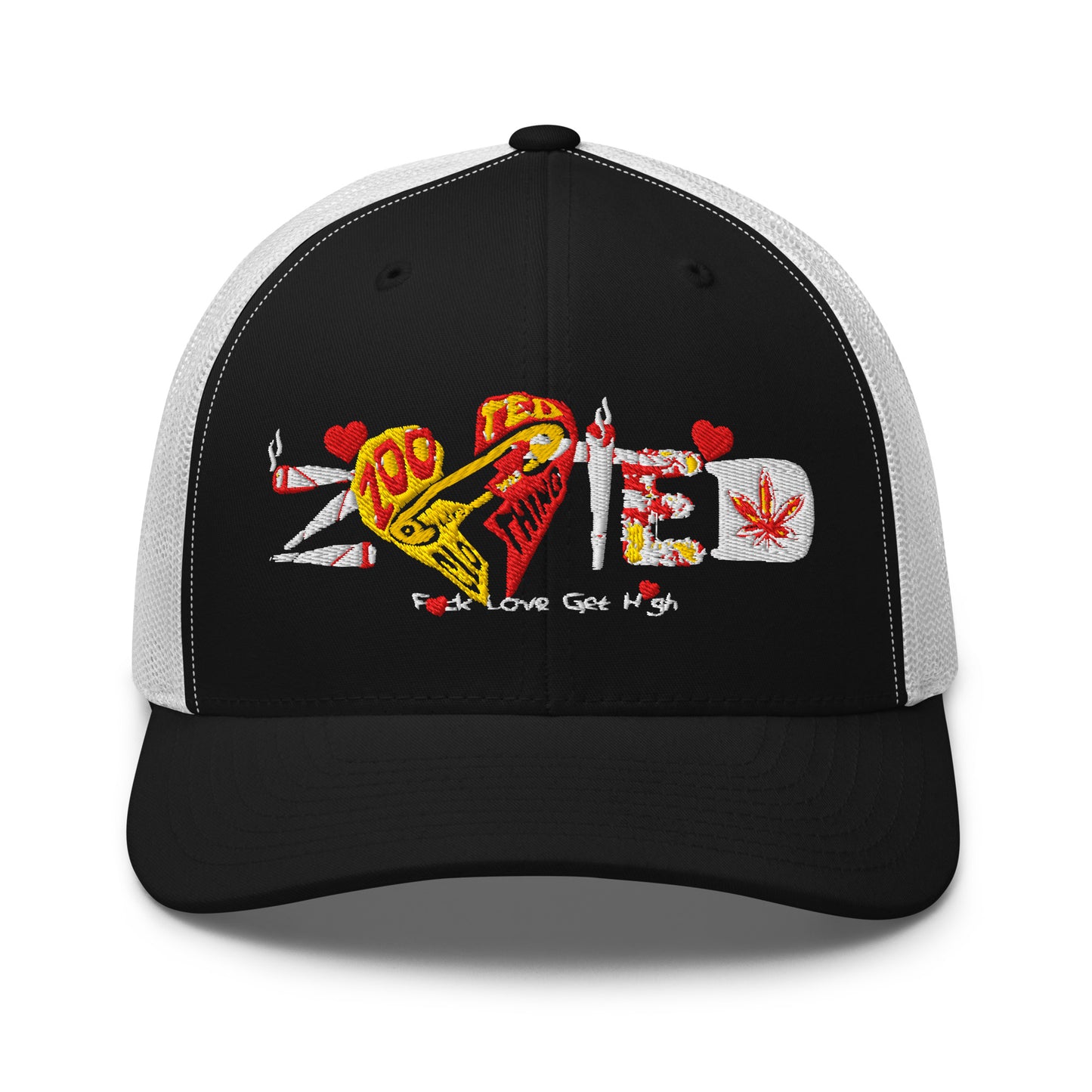 "Fvck Love - Get High" Trucker Hat