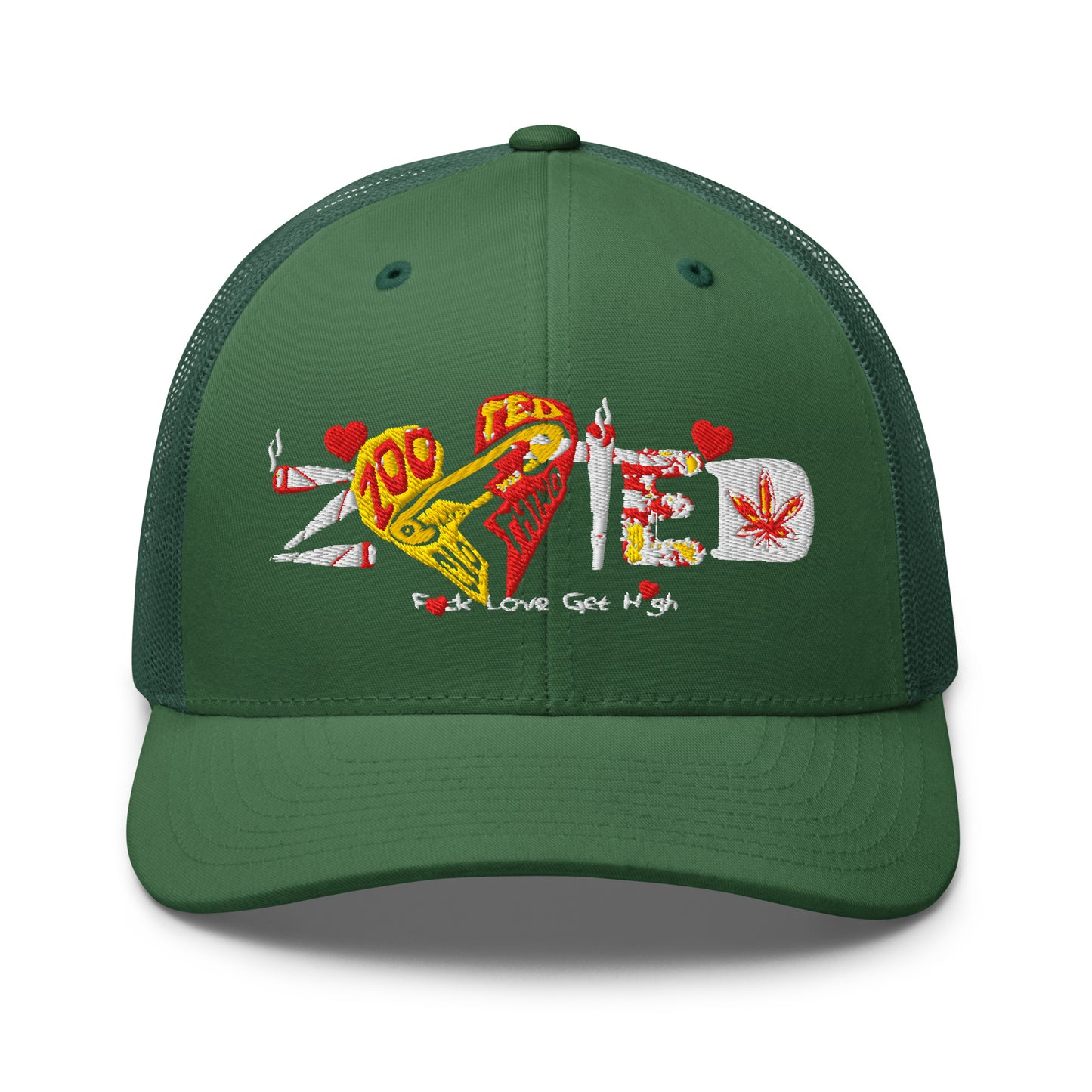 "Fvck Love - Get High" Trucker Hat